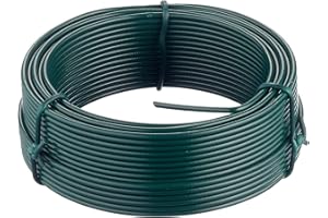 Merriway BH05777, 2.0 mm x 20 Metre Green Plastic Coated Garden Wire