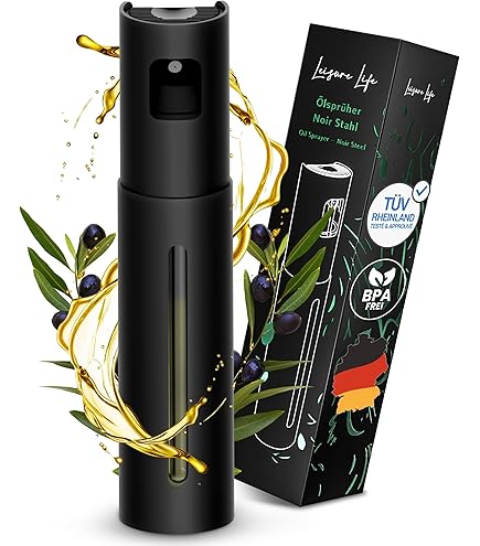 Bouteille Verre Anti-UV Sans BPA Vaporisateurs D'Huile Leisure Life - Lot De 2 - Verre Anti-UV 100ml - Buse Fine Pour Huile D'Olive Pulvérisateur Huile Olive Cuisine Saine
