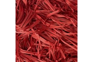AGOBUHE 500g Red Shredded Tissue Paper for Gift Boxes & Hampers, Soft Hamper Filling and Packaging Filler, Shreds Stuffing Paper Suitable Party Baby Shower Graduation Housewarming ect