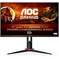 AOC 27G2/BK, Display da gioco Full HD da 68.6 cm (27 pollici) (HDMI, DisplayPort, Free-Sync, tempo di reazione 1 ms, 144 Hz, 