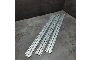 POWERPREIS24 Hutschienen 25-35-50-75-100 cm DIN Schiene 7,5x35mm gelocht Stahl (3 Stück je 50cm)