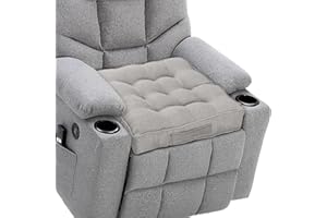 DAWNTREES Chair Cushion,Premium Booster Seat Cushion - 50x50x8cm Thick Support Pad for Armchairs, Dining Chairs, Cars & Sofas - Ideal for Pregnancy & Post-Operative Recovery - Light-Gray Color