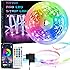 HOVVIDA 5M LED Strip, 30 LED/Metre, 1 x 5 M, 24 V RGB LED Lights, 150 LEDs, APP and Remote Control, Music Mode, LED for Bedro
