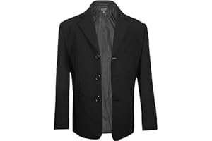 P.M. KINDERANZUG Paul Malone Jungen Sakko Anzugjacke Blazer schwarz - Kinder Anzug Jacke Gr. 146-152 (11-12 Jahre)