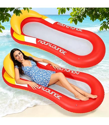Hamac Gonflable Piscine,Matelas Flottant,Bouée Piscine d'eau Fauteuil