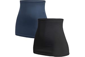 Herzmutter Bauchband-Tube-Nierenwärmer - 2er-Set - Baumwolle - Schwangerschaft-Umstandsmode - Rückenwärmer-Shirtverlängerung - 6300