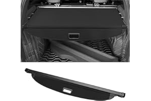 Motoforti Car Trunk Retractable Cargo Cover for Kia Sportage 2023-2024 Rear Trunk Parcel Shelf Luggage Security Shield Shade, Canvas, Gloss Black