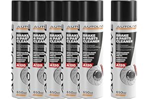 AUTOLIVE GROUP Limpiador de Frenos y Embrague Pack de 6 - Brake & Parts Cleaner - Ayuda a Eliminar Aceites, Grasas, Alquitrán, Resina y Pegamento - No Daña Articulaciones ni Juntas 650 ml