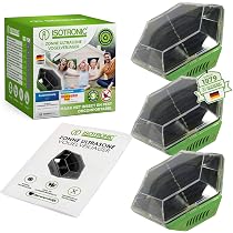 ISOTRONIC Répulsif Solaire Oiseaux Ultrasons - Protection Pigeons Mouettes 100m²