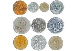 HOBBY OF KINGS 10 monedas coleccionables de América del Sur y del Norte, Europa, Asia, África y Oriente Medio Todos los conjuntos de monedas del mundo.