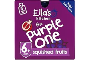 GUDZ Ella's Kitchen The Purple One Fruit Smoothie, 5 x 90g