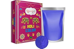 INDIAN STORE 24 Holi Gulal polvere solubile in acqua Servizio fotografico del festival naturale Rangoli Colori polvere arcobaleno sacchetto di colore sacro foto di polvere di colore glitterato 1kg