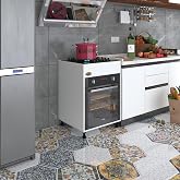 Kenzlife ankastre mod&uuml;l&uuml; kabini şirpen&ccedil;e byz 85 * 60 * 56 fırın ocak dolabı ayarlı ayaklı &uuml;stten