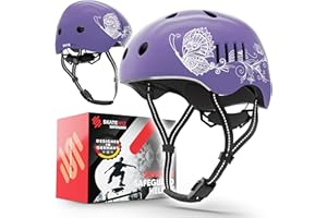 SKATEWIZ Kask rowerowy dla dzieci i młodzieży od niemieckiego producenta opracowany w 8 fajnych wzorach - niezwykle lekki kask dziecięcy