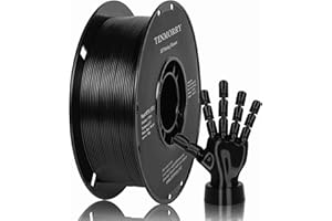 ‎TINMORRY PETG Filament 1.75 mm, TINMORRY Rapid PETG-Eco 3D Druck Filament, Kompatibel mit Bambu Lab/Creality K1C / FLASHFORGE Adventurer 5M /Anycubic Kobra 3 / QIDI FDM 3D Drucker, 1 KG 1 Spule, Schwarz