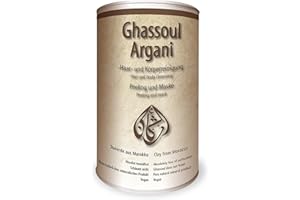 BIZZICO Argani Ghassoul 750g Rasul, Veganer Heilerde, Renigung für Haare & Körper, Peeling & Maske, Tonerde aus Marokko