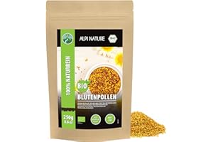 ‎ALPI NATURE Alpi Nature Pyłek organiczny (250 g) pszczoły pszczoły w naturalnym suszonym bez dodatków wykonanych z wielokolorowego pyłku