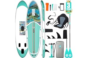 Niphean SUP Gonfiabile Adulti con Tutti gli Accessori, 320cm Stand up Paddle Gonfiabile per Tutti i Livelli, Paddle Board con Capacità di 200kg per 2 Persone, Tavola da SUP Gonfiabile con Sedia