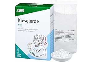 ‎SALUS Salus - Kieselerde pur - 1x 200 g - traditionelles Arzneimittel - zur Vorbeugung von brüchigen Fingernägeln und Haaren - 87% reiner Kieselsäuregehalt