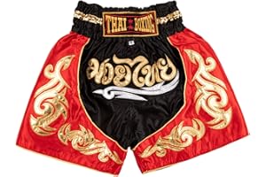 MUAY NATION Shorts de Boxe Thaï pour Enfants (2 à 12 Ans) Filles et garçons, Shorts pour Muay Thaï, MMA, Arts Martiaux