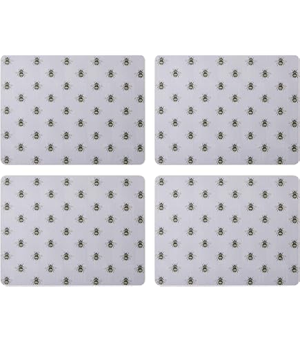 Lot De 4 Sets De Table Pois – Dos En Liège Antidérapant, Résistants à La Chaleur Et Aux Taches