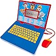 Lexibook, Paw Patrol, Educational and Bilingual Laptop Danish/Norwegian, Toy for Child Kid, 124 Activities, Learn Play Games and Music with Paw Patrol, Red/Blue, JC598PAi15