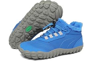 SAGUARO Bambini Barefoot Scarpe Invernali Doposci Antiscivolo Impermeabili Comode con Imbottitura Calda Scarpe Inverno GR.26-36