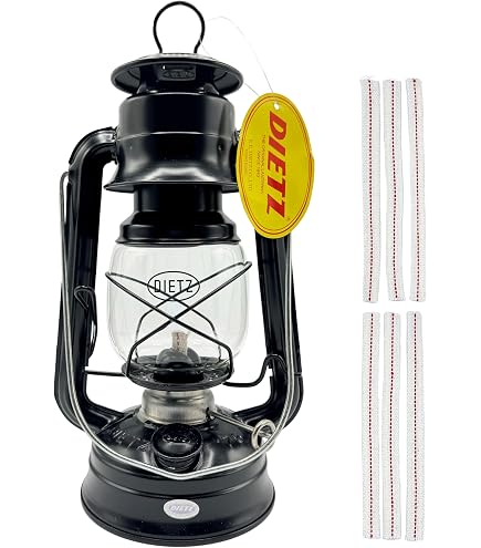 Dietz Little Wizard Red Oil Lantern – Classic 12" Outdoor Camping Lantern