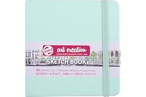 ROYAL TALENS Talens Art Creation Skizzenbuch, 80 Blatt, 12 x 12 cm, Fresh Mint