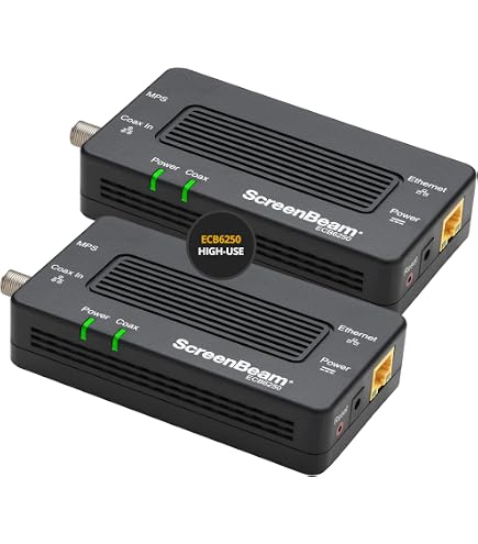 Adaptador Convertidor Coaxial A Ethernet Para Cámaras IP - Transmisor Par, Hasta 220m, Soporta 1080P/5MP/8MP, 10/100Mbps