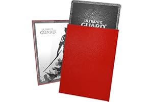 Ultimate Guard - Katana Sleeves - Red (100) [Standard Size, 66 x 91mm]