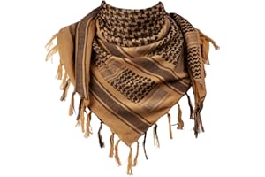 FREE SOLDIER Scarf Military Shemagh Tactical Desert Keffiyeh Head Neck Scarf Arab Wrap with Tassel 43x43 inches