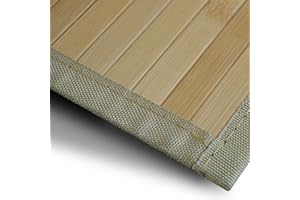 casa pura Dywan bambusowy Marigold – do łazienki i salonu, naturalnie mieszkaj z bambusem, mata bambusowa w wielu rozmiarach (200 x 300 cm)