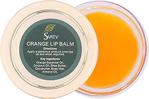 SVATV - Uniwersalny ziołowy balsam do ust 15 g :: Made in India (pomarańczowy)