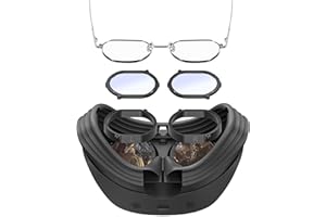 DEVASO Glasses Spacer Protector for PS VR2, Blue Light Blocking Glasses Compatible with Playstation VR2, Anti-Scratch Ring Adapter Prevent Eyeglass Glasses from Scratching (1 Pair)