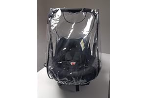 COVERANDCARRY Rain cover for the Silver Cross Simplicity car seat, made in the UK from supersoft clear PVC with vents