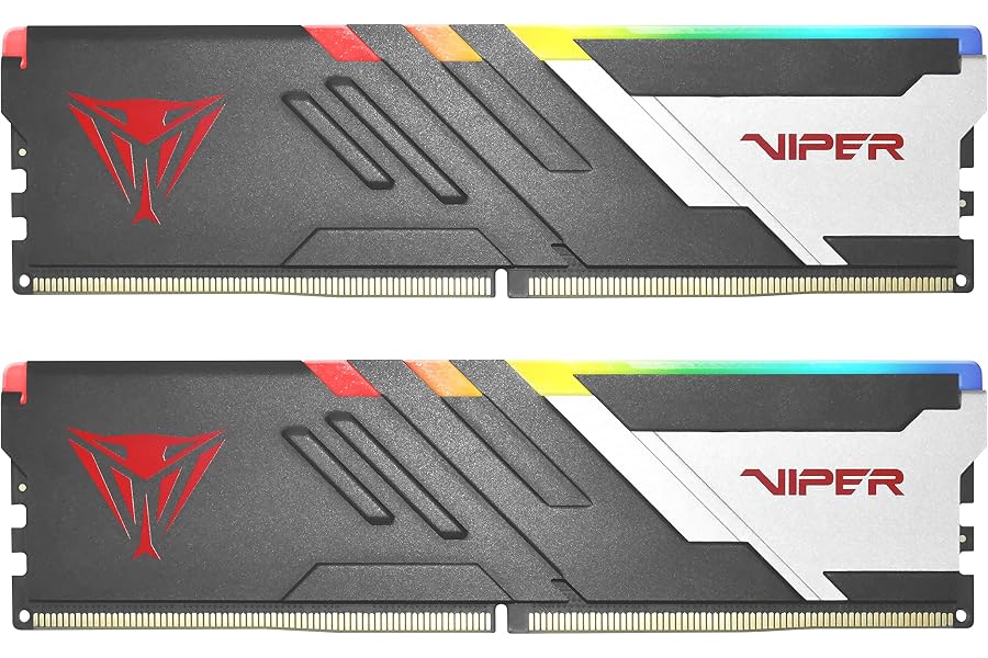 Amazon listing image: Patriot Memory Viper Venom RGB DDR5 32GB (2 x 16GB) 6000MHz UDIMM Desktop Gaming Memory KIT…