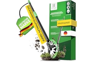 Heckenpracht® Profi Rasenkantenschneider mit höhenverstellbaren ergonomischen Stiel | Kantenschneider für perfekte Rasenkanten & müheloses Arbeiten | Rasenkantentrimmer mit patentiertem Design