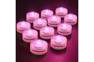 HL Candele a LED senza fiamma Tea Lights, mini luce subacquea, 100 ore di luci a LED per laghetto Luci decorative per laghetto Piscina Acquario Vaso Vasca da bagno Spa Party Festival