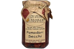 Pomodori Secchi Sott’olio - Prodotti Tipici Calabresi - Salsa Gourmet Artigianale - Made 100% in Italy - Senza Glutine - Delizie Vaticane Di Tropea - 280gr (1)