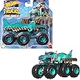 Hot Wheels Monster Trucks Big Rigs, 1:64 Scale Die-Cast Toy Truck with 6 Wheels (Styles May Vary)