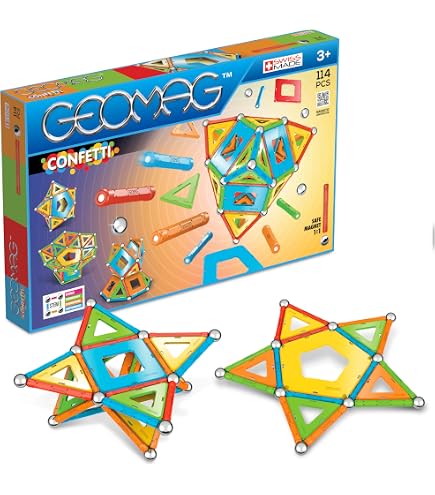 Jeu De Construction Magnétique Geomag Classic Rainbow – 32 Pièces (barres, Billes, Panneaux) – Pour Enfants Dès 3 Ans – Fabriqué En Suisse - 7
