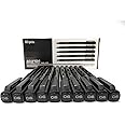 BRUSTRO Professional Pigment Based Fineliner Pen | Black, Box of 10, Tip sizes - 0.6mm | Waterproof, UV Resistant Ink, Comfortable Grip, Ideal For Mandala, Drawing,Artist Illustration,Sketching