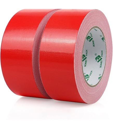 Scotch Tissu Rouge 5cm Ruban Adhésif Tissu QILIMA 5cm X 25m - Imperméable, Professionnel, Pour Réparations Intérieur/Extérieur Scotch Réparation Extérieur Scotch Tissu Rouge 5cm Ruban Adhésif Tissu QILIMA 5cm X 25m - Imperméable, Professionnel, Pour Réparations Intérieur/Extérieur Scotch Réparation Extérieur