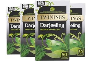 Twinings Darjeeling 50 Teabags (Pack of 4,Total 200 Teabags)