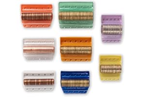 GENÉRICO Blister Monedas. Pack 160 y Pack de 100 Unidades por Moneda, Contador de Monedas, Clasificador de Monedas, Organizador de Monedas, Funda de Monedas, Céntimos y Euros. (1 EURO, PACK 100)