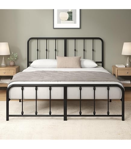 Letto Zinus Christina 160x190 Cm - Testiera Imbottita, Struttura Acciaio - Foto 8