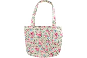 PESCI KIDS Girls Handbag for Toddler and Child Summer Floral Tote Bag (Cream)
