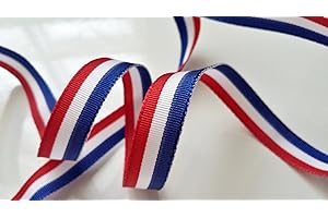 ILC MERCERIE PARADIS Ruban Galon Tricolore Bleu Blanc Rouge - Largeur 10 mm - Au Mètre Drapeau Français Décorations Mairies Inaugurations Fêtes Nationales Cérémonies (tricolore 10 mm)