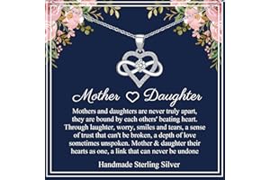 RANKEEF Gifts for Mum/Daughter: Mother and Daughter Necklace S925 Sterling Silver Infinity Necklaces Perfect for Mother's Day Christmas, Birthday,Necklace for Mum and Daughter Comes With a Gift Box